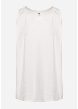 Biała Bawełniana Koszulka Typu Tank Top Zianessa ze sklepu born2be.pl w kategorii Podkoszulki męskie - zdjęcie 183830857