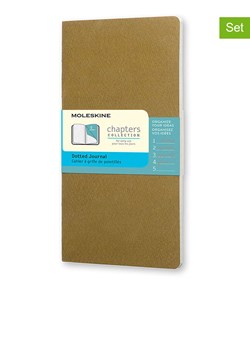 Moleskine Notesy (2 szt.) w kolorze oliwkowym - 7,5 x 14 cm ze sklepu Limango Polska w kategorii Akcesoria biurowe - zdjęcie 183831247