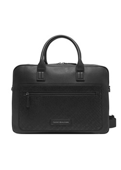 Torba na laptopa Tommy Hilfiger Th Monogram Computer Bag AM0AM13209 Czarny ze sklepu eobuwie.pl w kategorii Torby na laptopa - zdjęcie 183832159