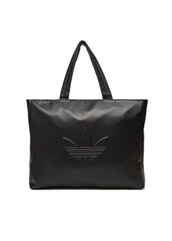 Torebka adidas Polyurethane Shopper Outline Trefoil JC6000 Czarny ze sklepu eobuwie.pl w kategorii Torby Shopper bag - zdjęcie 183832285