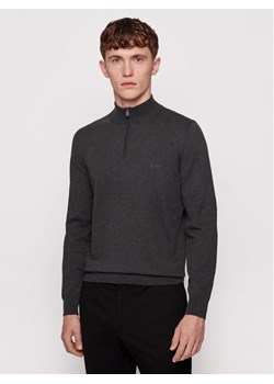 Boss Sweter Padro-L 50419988 Szary Regular Fit ze sklepu MODIVO w kategorii Swetry męskie - zdjęcie 183833046