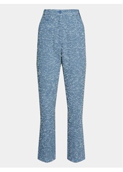 Remain Spodnie materiałowe Bold Weave 5005712792 Niebieski Straight Fit ze sklepu MODIVO w kategorii Spodnie damskie - zdjęcie 183833119