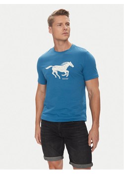 Mustang T-Shirt Austin 1016483 Niebieski Regular Fit ze sklepu MODIVO w kategorii T-shirty męskie - zdjęcie 183833146