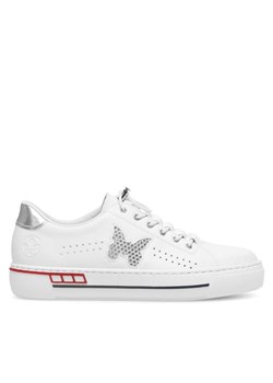 Rieker Sneakersy L8857-80 Biały ze sklepu MODIVO w kategorii Trampki damskie - zdjęcie 183833147