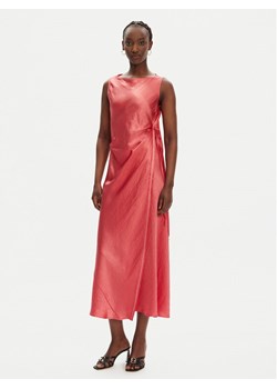 PINKO Sukienka koktajlowa Amico 105011 A2BU Koralowy Regular Fit ze sklepu MODIVO w kategorii Sukienki - zdjęcie 183833165