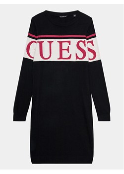 Guess Sukienka dzianinowa J3BK16 Z38B0 Czarny Regular Fit ze sklepu MODIVO w kategorii Sukienki dziewczęce - zdjęcie 183833206