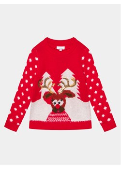 Vero Moda Girl Sweter Rudy 10272446 Czerwony Regular Fit ze sklepu MODIVO w kategorii Swetry dziewczęce - zdjęcie 183833207