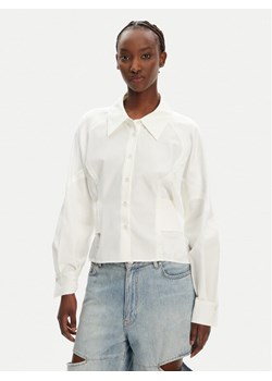 PINKO Koszula Controvento 104594 A2BT Biały Relaxed Fit ze sklepu MODIVO w kategorii Koszule damskie - zdjęcie 183833247