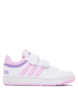 adidas Sneakersy Hoops Lifestyle IF5319 Biały ze sklepu MODIVO w kategorii Buty sportowe dziecięce - zdjęcie 183833316
