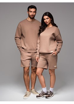 Dresowy zestaw dla par UNISEX bluza + szorty - brązowy V16 Z108 ze sklepu ombre w kategorii Komplety i garnitury damskie - zdjęcie 183834665