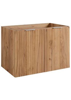 Szafka łazienkowa dwudrzwiowa 80 cm dąb craft złoty R9-C85 ze sklepu Edinos.pl w kategorii Szafki i regały łazienkowe - zdjęcie 183836677