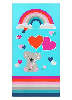Le Comptoir de la Plage Ręcznik plażowy &quot;Koala&quot; w kolorze turkusowym ze wzorem - 140 x 70 cm ze sklepu Limango Polska w kategorii Ręczniki - zdjęcie 183837587