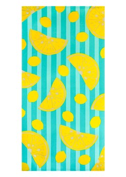 Le Comptoir de la Plage Ręcznik plażowy &quot;Pop-Citron&quot; w kolorze turkusowo-żółtym - 150 x 75 cm ze sklepu Limango Polska w kategorii Ręczniki - zdjęcie 183837617