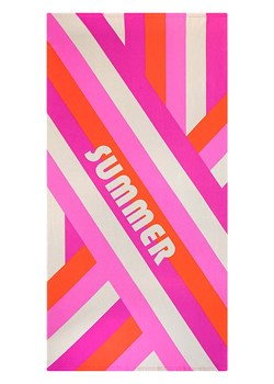 Le Comptoir de la Plage Ręcznik plażowy w kolorze różowo-pomarańczowo-kremowym - 150 x 75 cm ze sklepu Limango Polska w kategorii Ręczniki - zdjęcie 183837625