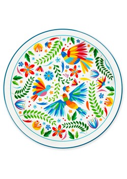 Trendy Kitchen by EXCÉLSA Talerz &quot;Flowers Mexican&quot; ze wzorem do pizzy - Ø 31 cm ze sklepu Limango Polska w kategorii Talerze - zdjęcie 183837818