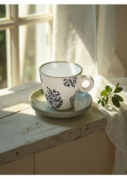 Sinsay - Filiżanka ze spodkiem do espresso - zielony ze sklepu Sinsay w kategorii Filiżanki - zdjęcie 183839906