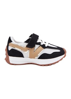 Sneakersy Dziecięce Na Rzep Biało-Czarne - id: 226861 - marki ButyModne.pl - 183840556 Sneakersy Dziecięce Na Rzep Biało-Czarne ze sklepu ButyModne.pl w kategorii Buty sportowe dziecięce - zdjęcie 183840556