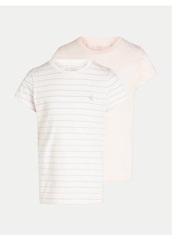 Calvin Klein Jeans Komplet 2 t-shirtów IG0IG02867 Kolorowy Slim Fit ze sklepu MODIVO w kategorii Bluzki dziewczęce - zdjęcie 183840866