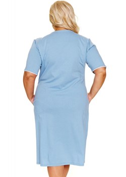 Doctor Nap błękitna koszula nocna plus size TB.7263.FLOW, Kolor niebieski, Rozmiar L, Doctor Nap ze sklepu Primodo w kategorii Koszule nocne - zdjęcie 183841699