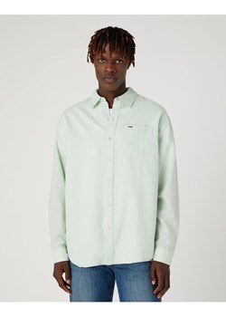 Wrangler Koszula W5D6LOX6U 112330800 Turkusowy Relaxed Fit ze sklepu MODIVO w kategorii Koszule męskie - zdjęcie 183842048