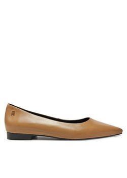Tommy Hilfiger Baleriny Th Pointy Ballerina FW0FW08291 Khaki ze sklepu MODIVO w kategorii Balerinki - zdjęcie 183842086
