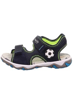 superfit Skórzane sandały &quot;Mike 3.0&quot; w kolorze czarno-zielonym ze sklepu Limango Polska w kategorii Sandały dziecięce - zdjęcie 183843588