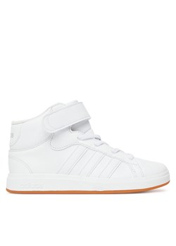 Sneakersy adidas Grand Court Mid K JR0803 Biały ze sklepu eobuwie.pl w kategorii Buty sportowe dziecięce - zdjęcie 183843779
