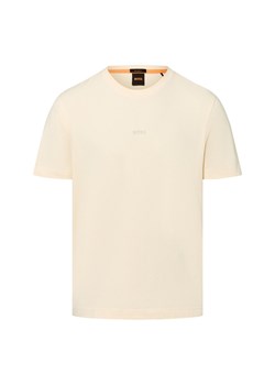 BOSS Orange T-shirt męski Mężczyźni Bawełna waniliowy jednolity ze sklepu vangraaf w kategorii T-shirty męskie - zdjęcie 183845415