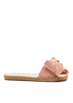 Espadryle Manebi Sandals With Bow W 1.4 J0 Różowy ze sklepu eobuwie.pl w kategorii Klapki damskie - zdjęcie 183848846