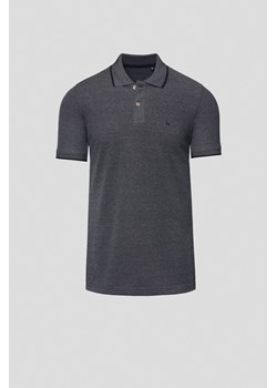 Koszulka Polo Bawełniana Ciemnoszara Borin ze sklepu Lancerto S.A. w kategorii T-shirty męskie - zdjęcie 183849368