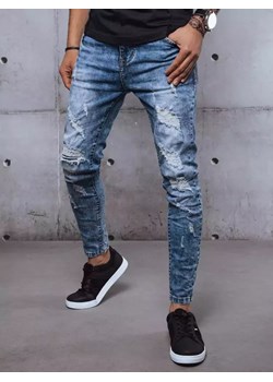 Spodnie męskie jeansowe niebieskie Dstreet UX3593 ze sklepu DSTREET.PL w kategorii Jeansy męskie - zdjęcie 183850767