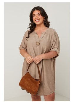 Curvy Lady Sukienka w kolorze szarobrązowym ze sklepu Limango Polska w kategorii Sukienki - zdjęcie 183851098