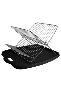 Steel-Function Suszarka w kolorze srebrno-czarnym do naczyń - 42,5 x 3,5 x 35,5 cm ze sklepu Limango Polska w kategorii Akcesoria kuchenne - zdjęcie 183851277