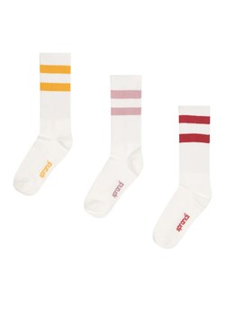 Sprandi Zestaw 3 par wysokich skarpet unisex 0UB-003-AW23 (3-pack) Czerwony ze sklepu MODIVO w kategorii Skarpetki dziecięce - zdjęcie 183851886