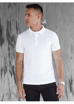 Koszulka męska polo biała Dstreet PX0601 ze sklepu DSTREET.PL w kategorii T-shirty męskie - zdjęcie 183853056