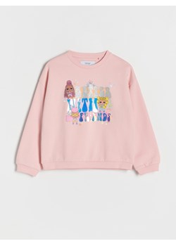 Reserved - Bawełniana bluza L.O.L. Surprise - pastelowy róż ze sklepu Reserved w kategorii Bluzy dziewczęce - zdjęcie 183853309