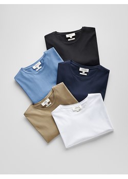 Reserved - T-shirt slim fit z modalem - biały ze sklepu Reserved w kategorii T-shirty męskie - zdjęcie 183853565