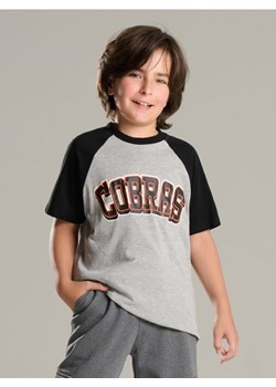 Sinsay - Koszulka z napisem - szary ze sklepu Sinsay w kategorii T-shirty chłopięce - zdjęcie 183855048