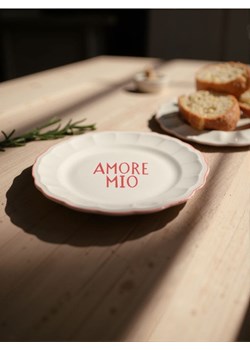 Sinsay - Talerz z napisem Amore Mio - czerwony ze sklepu Sinsay w kategorii Talerze - zdjęcie 183855055