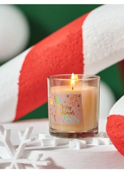 Sinsay - Świeca zapachowa Merry Christmas - beżowy ze sklepu Sinsay w kategorii Świece i dyfuzory - zdjęcie 183855139