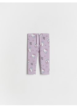 Reserved - Bawełniane legginsy Hello Kitty - brudny róż ze sklepu Reserved w kategorii Spodnie dziewczęce - zdjęcie 183855885