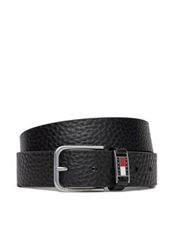 Pasek Męski Tommy Jeans Tjm Scanton Texture 3.5 AM0AM13417 Czarny ze sklepu eobuwie.pl w kategorii Paski męskie - zdjęcie 183857537