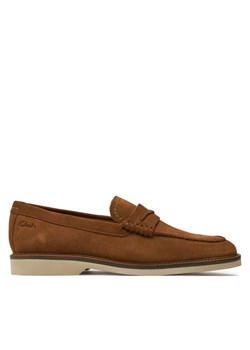Lordsy Clarks Atticus Ltslip 26176086 Brązowy ze sklepu eobuwie.pl w kategorii Mokasyny męskie - zdjęcie 183857599