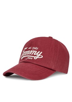 Czapka z daszkiem Tommy Hilfiger Archive Script AM0AM13550 Czerwony ze sklepu eobuwie.pl w kategorii Czapki z daszkiem męskie - zdjęcie 183857636