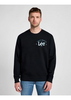 MESKA BLUZA LEE LOGO CREW SWS JET BLACK 112355660 ze sklepu YouNeedit.pl w kategorii Bluzy męskie - zdjęcie 183859036