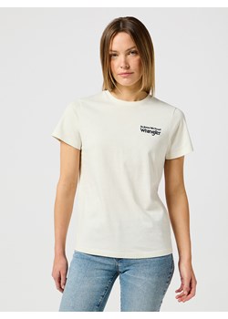 WRANGLER DAMSKA KOSZULKA WRANGLER GRAPHIC TEE VINTAGE WHITE 112356428 ze sklepu YouNeedit.pl w kategorii Bluzki damskie - zdjęcie 183859069