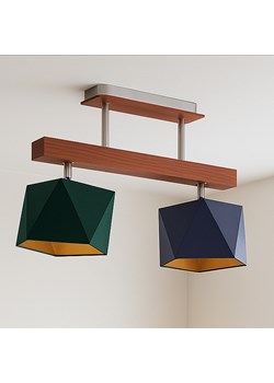 Drewniana lampa sufitowa ASTIR GOLD z trzema źródłami światła ze sklepu Lysne w kategorii Lampy wiszące - zdjęcie 183859358