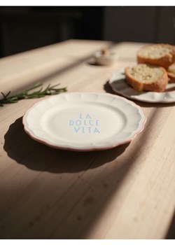 Sinsay - Talerz z napisem La Dolce Vita - zielony ze sklepu Sinsay w kategorii Talerze - zdjęcie 183859519