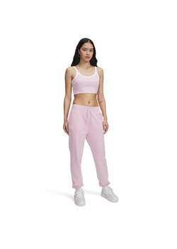 Damskie spodnie dresowe Under Armour UA Rival Terry Jogger - różowe ze sklepu Sportstylestory.com w kategorii Spodnie damskie - zdjęcie 183860325