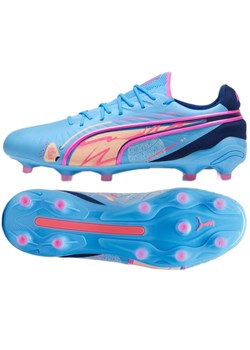 Buty piłkarskie Puma King Ultimate Vol. Up FG/AG 108069-01 niebieskie ze sklepu ButyModne.pl w kategorii Buty sportowe męskie - zdjęcie 183860957